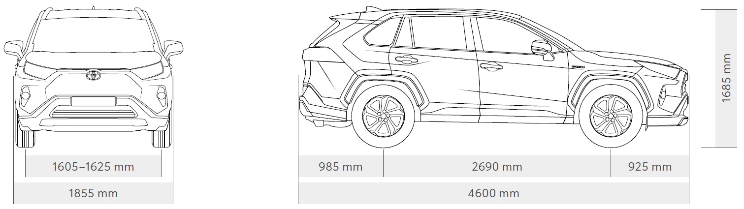 Высота рав. Toyota rav4 2021 чертеж. Габариты рав 4 5 поколения. Toyota rav4 2019 чертежи. Toyota rav4 Размеры.