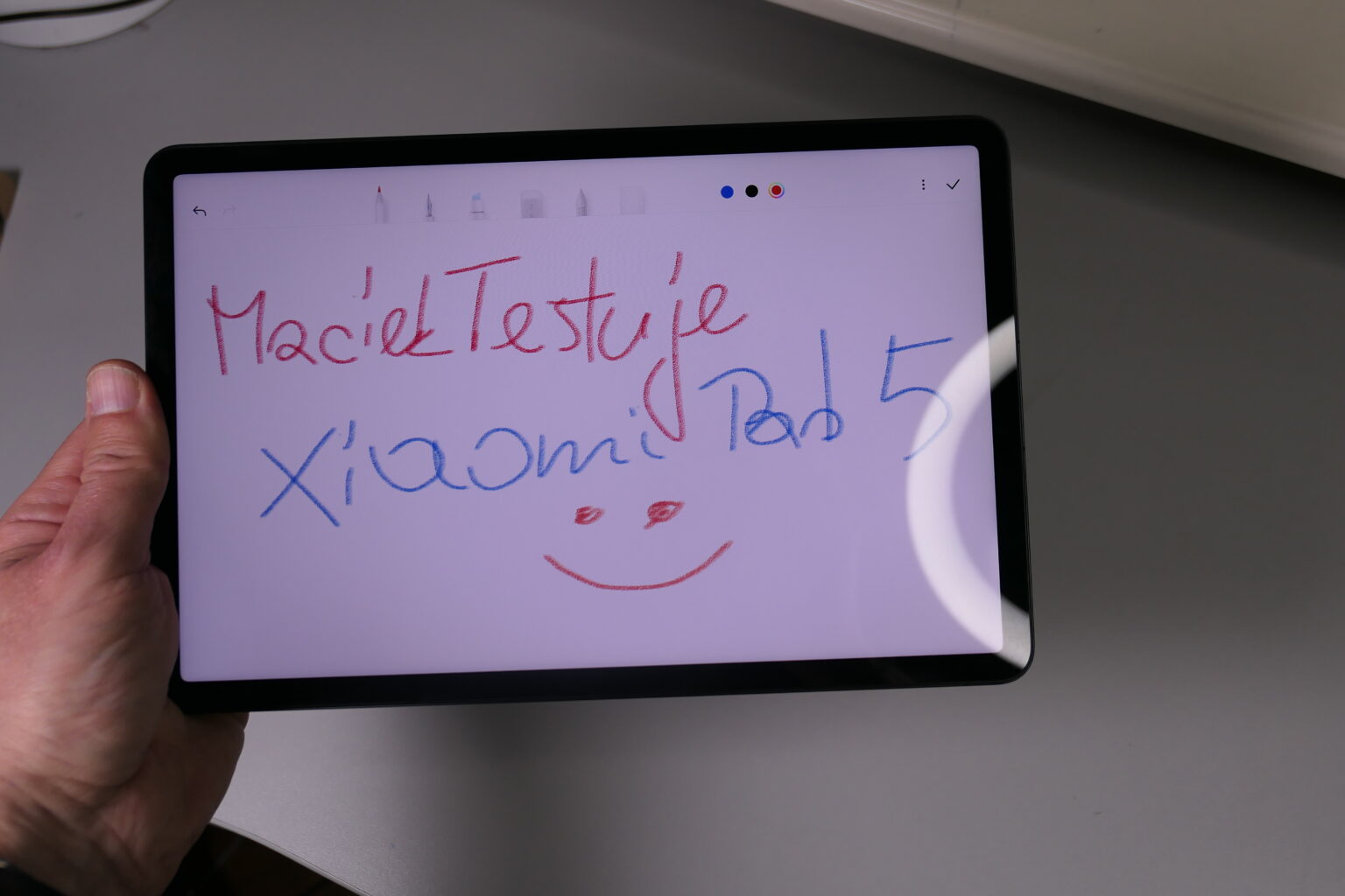 Xiaomi Pad 5 - pismo odręczne