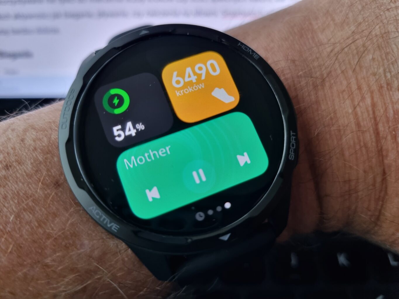 Xiaomi Watch S1 Active - odtwarzanie muzyki