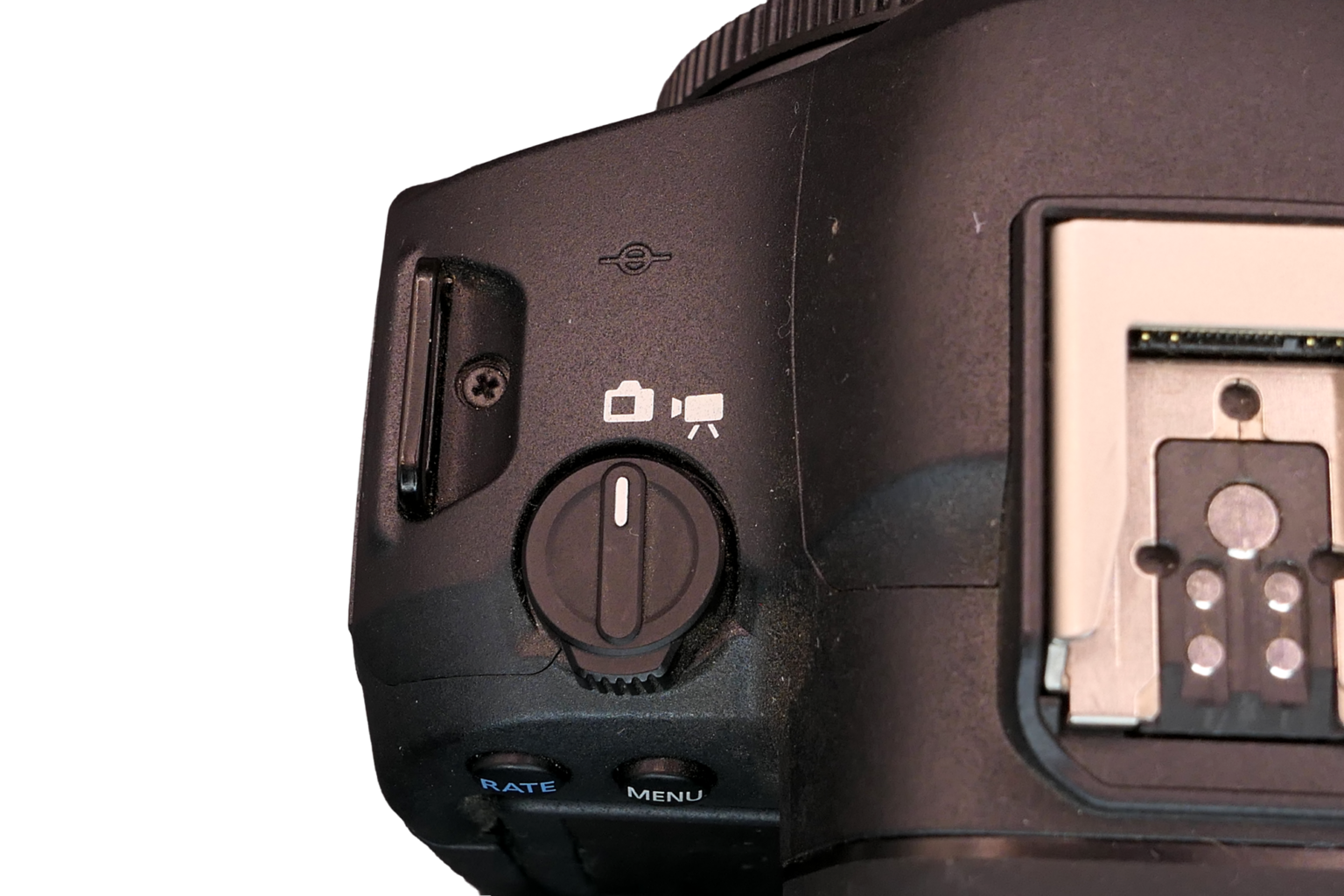 Canon EOS R6 Mark II przełącznik foto wideo