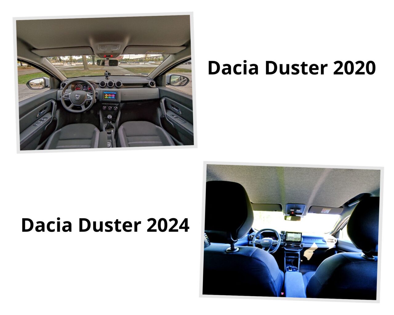 Dacia Duster porównanie kokpitów