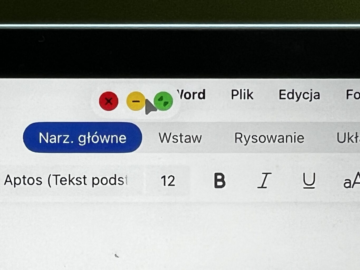 iPad Air trzy kropki