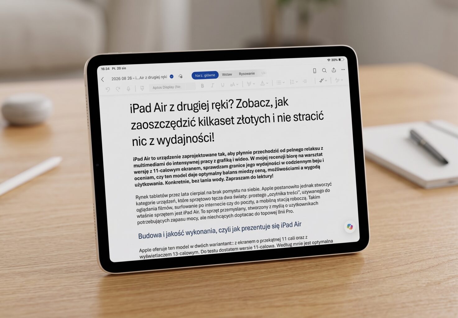 iPad Air Word